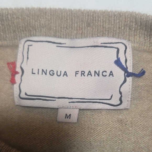 Lingua Franca Beige Sweater - Picture 2 of 4